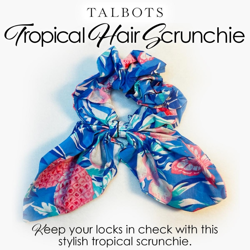 Talbots Tropical Hair Scrunchie